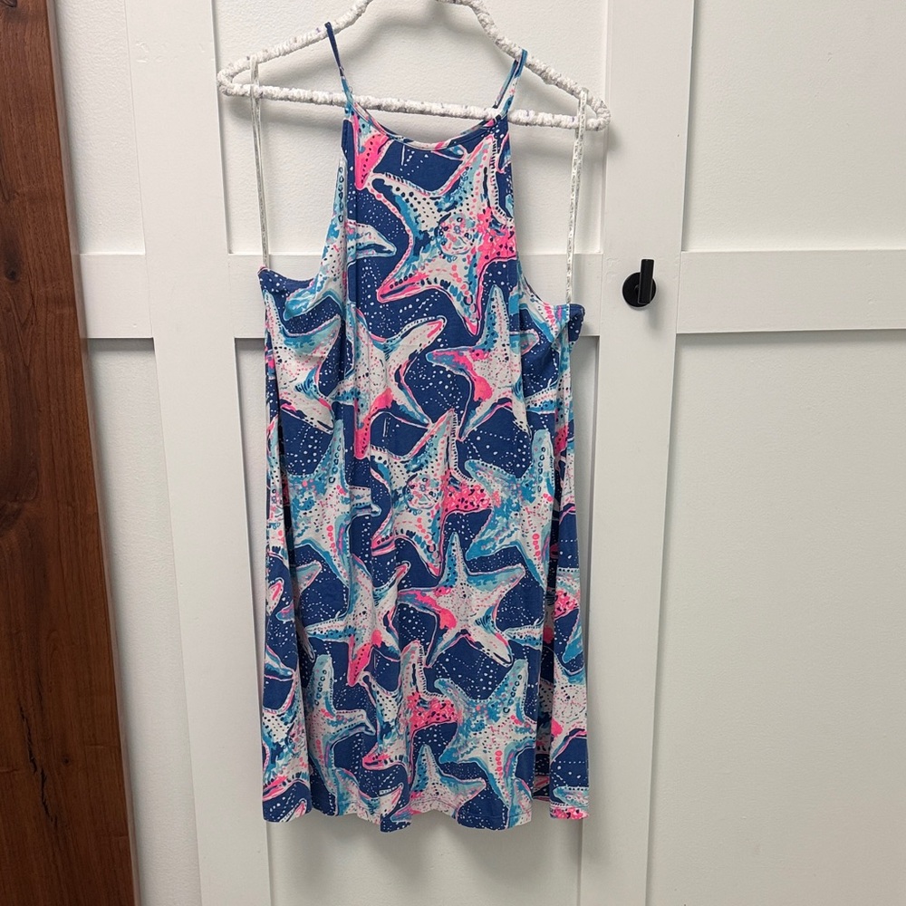 Lilly Pulitzer Starfish Mini Dress - Blue and Pink